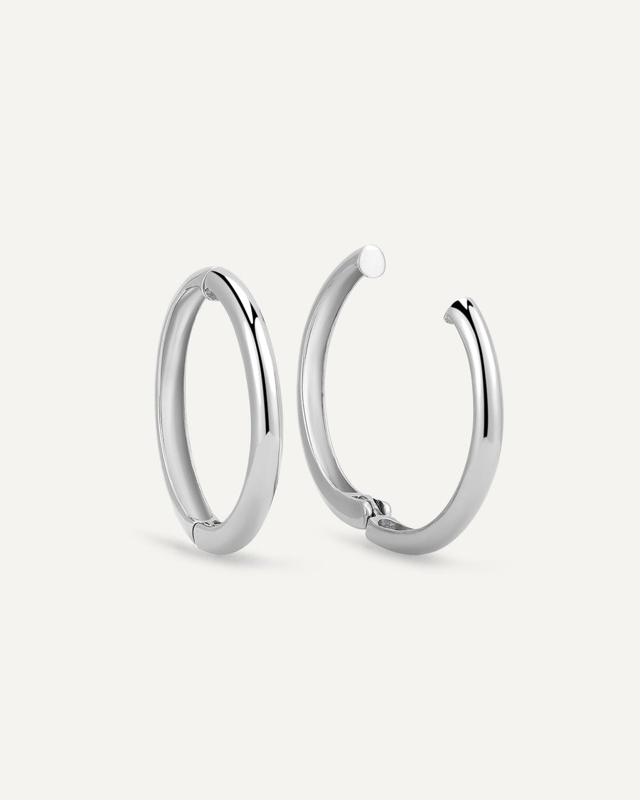 Hoop large earrings