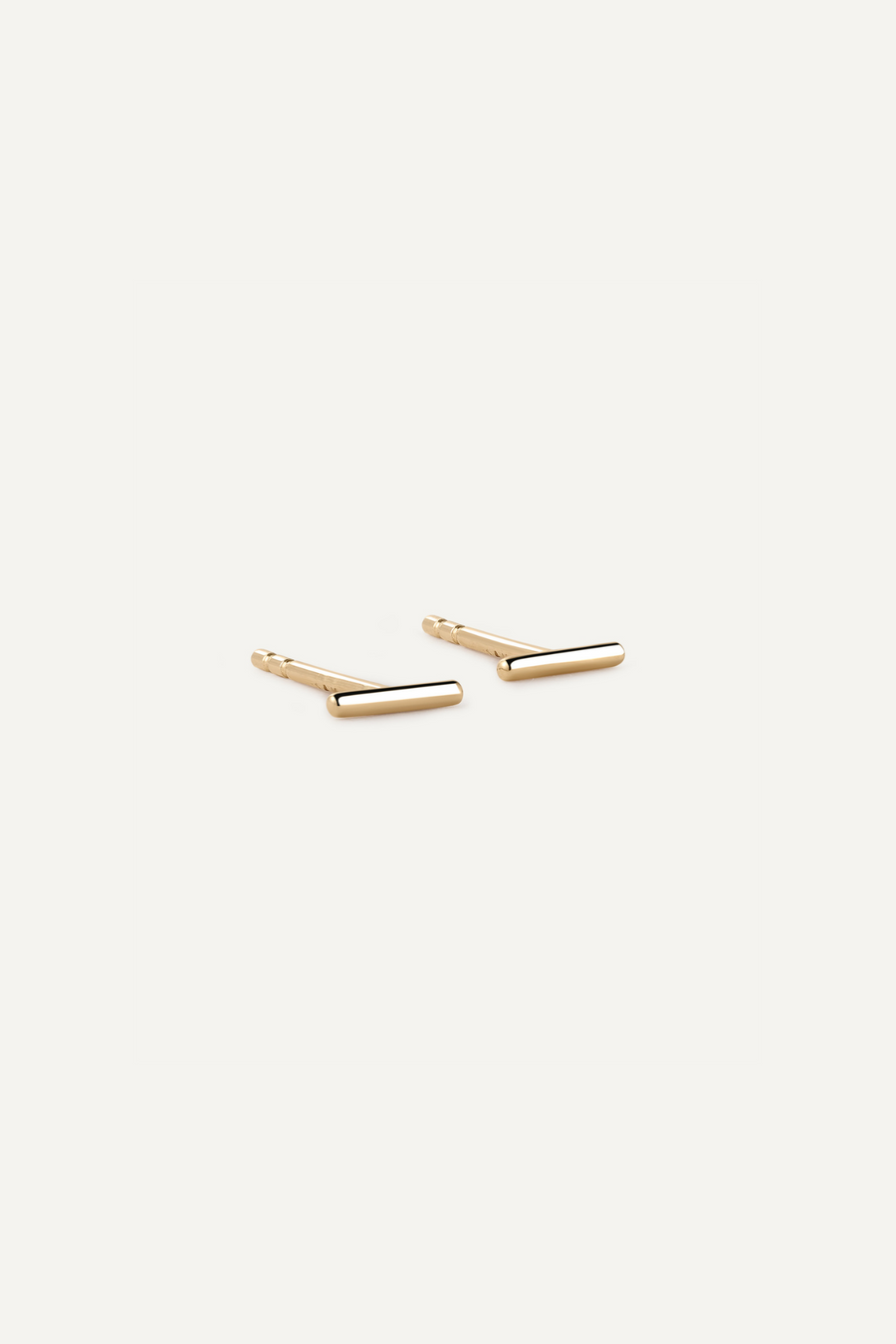 [14K] Bar motif studs