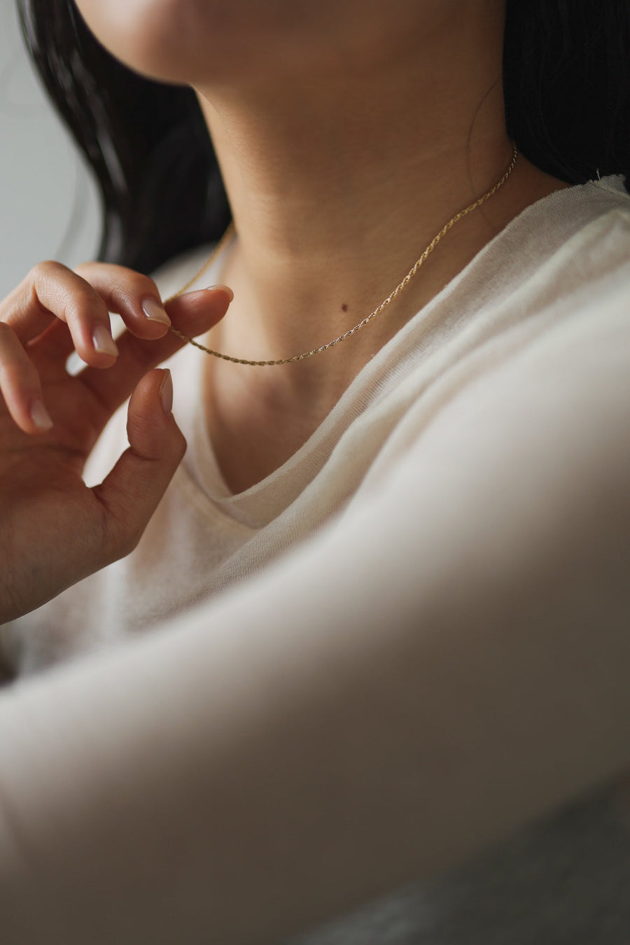 Twist chain necklace